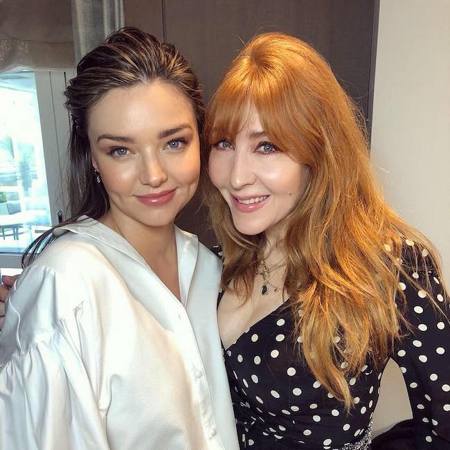 Charlotte Tilbury along with Australian model Miranda Kerr in April 2019