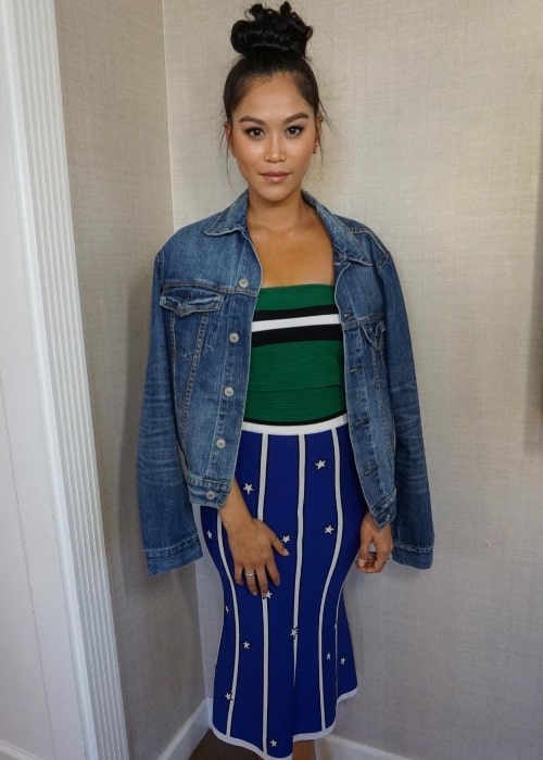 Dianne Doan as seen while posing for a picture in a beautiful outfit in July 2017