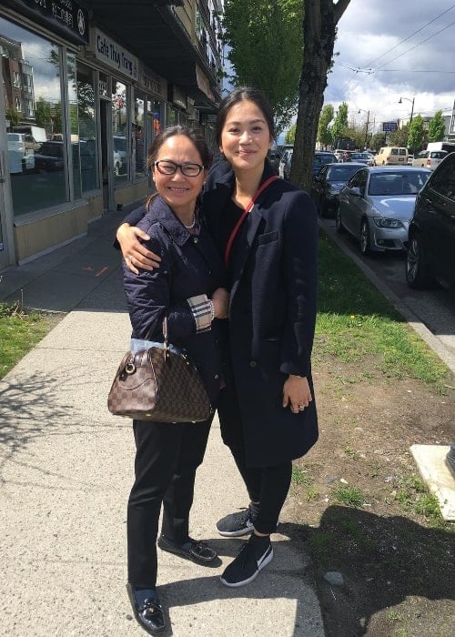 Dianne Doan as seen while posing for a picture with her mother, Tam Anh, in May 2018