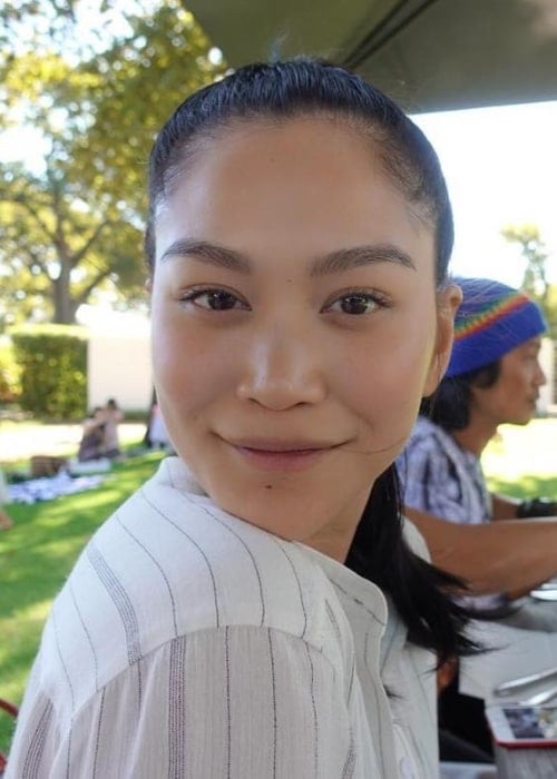 Dianne Doan as seen while posing happily for the camera in April 2019
