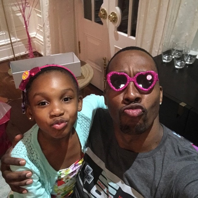 Dwight Howard with his daughter as seen in July 2017