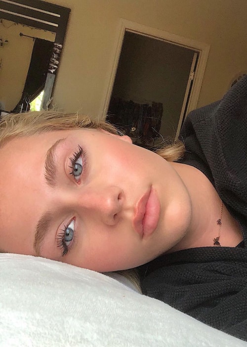 Eden McCoy as seen in a selfie taken in June 2019