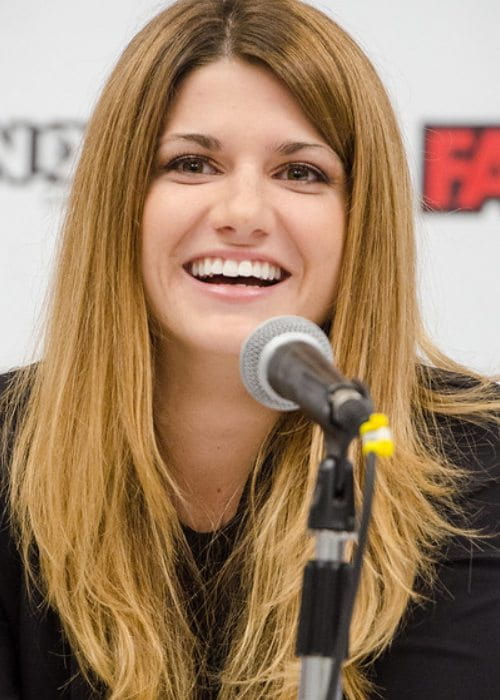 Elise Bauman during an event as seen in September 2017