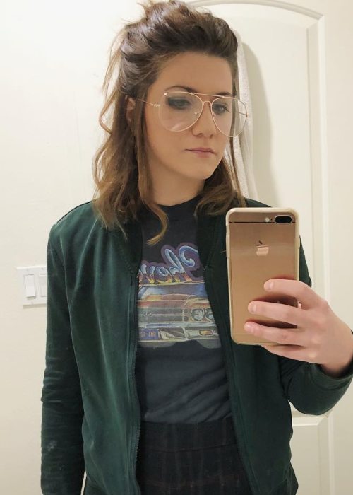 Elise Bauman in a selfie as seen in February 2018