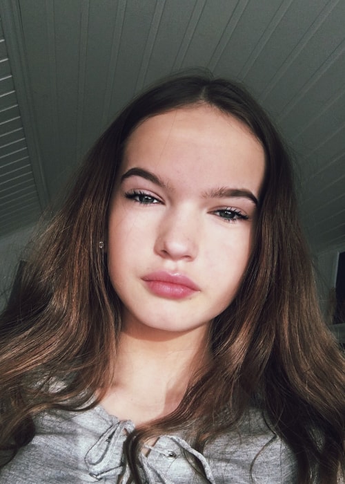 Hanna Elisabeth as seen in a selfie taken in January 2018