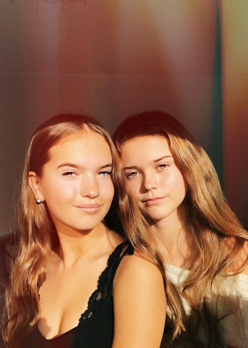 Hanna Elisabeth as seen in a selfie with her best friend Tik Tok star Sara Camilla taken in September 2018