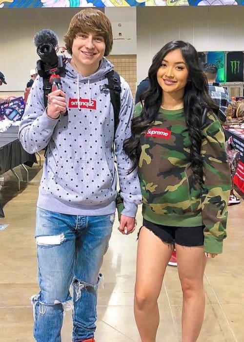 Hannah Tolentino and Matthew Beem as seen in April 2019
