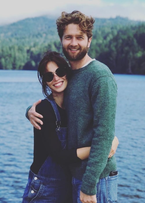 Heida Reed as seen while posing for a picture with Sam Ritzenberg at Mount Tamalpais located in Marin County, California, United States in February 2019