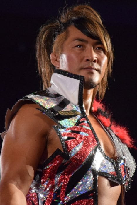 Hiroshi Tanahashi during a match as seen in August 2016