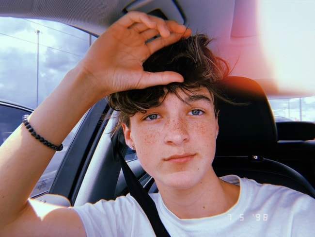 Jackson Felt in a selfie as seen in July 2019