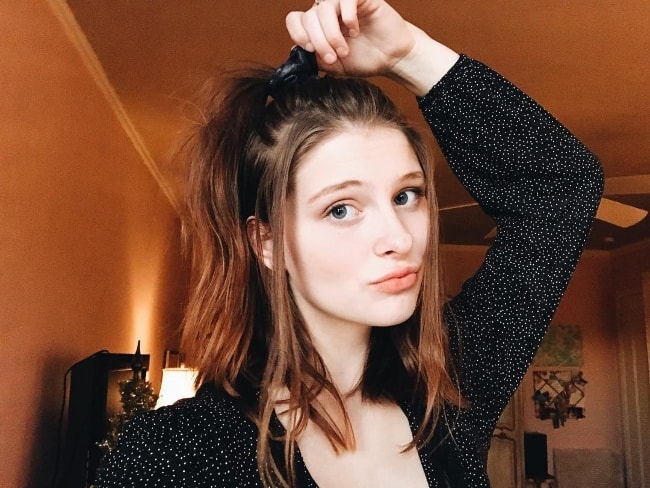 Jane Widdop as seen while taking a selfie in January 2019