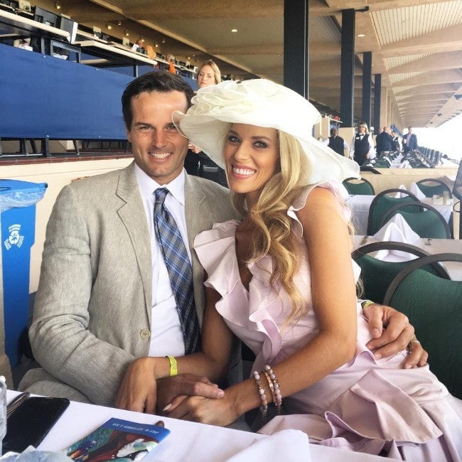 Kyle Boller with his wife Carrie as seen in July 2018