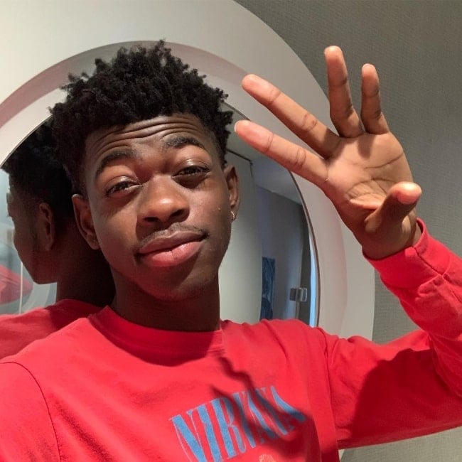 Lil Nas X as seen while taking a selfie in July 2019