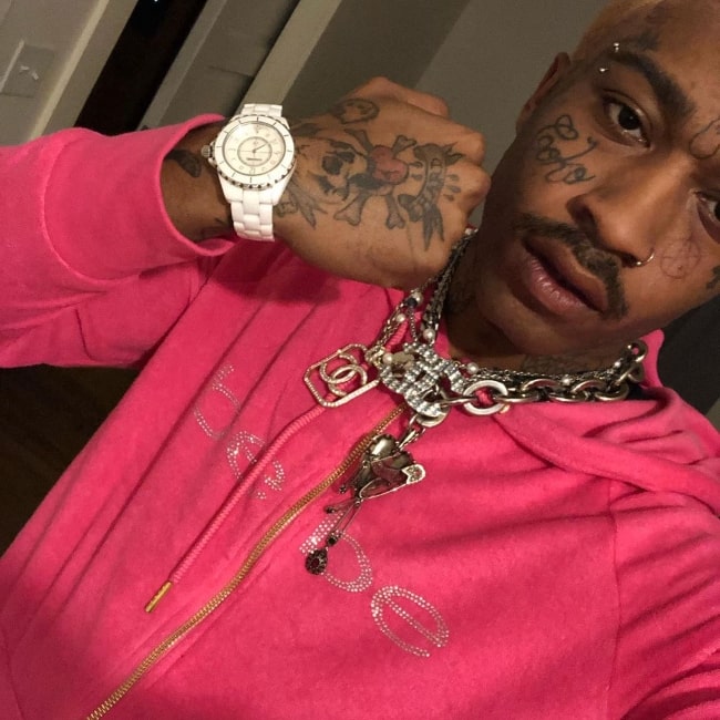 Lil Tracy as seen while showing off his riches in a selfie taken in May 2019
