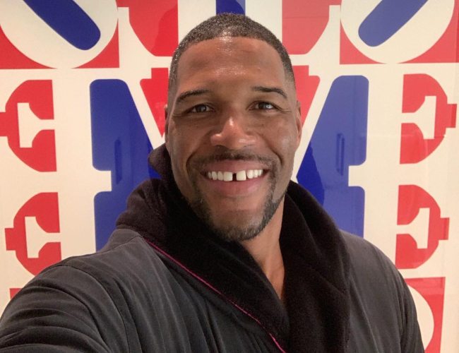 Michael Strahan in a selfie as seen in January 2019