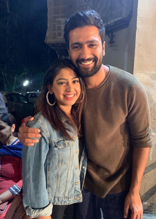 Niti Taylor as seen in a picture with one of her favorite actors Vicky Kaushal in January 2019