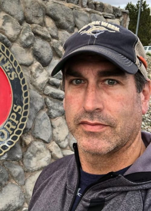 Rob Riggle in an Instagram selfie as seen in May 2019