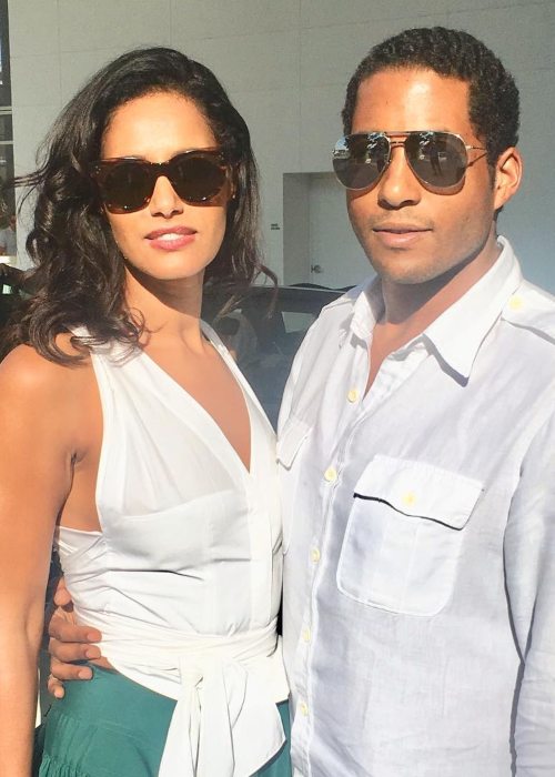 Rula Jebreal and Hassan Pierre as seen in March 2018