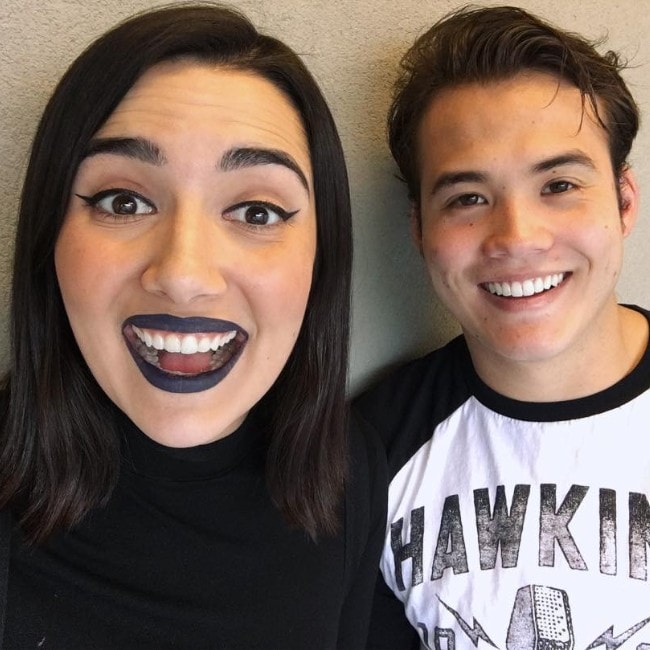 Safiya Nygaard with her fiance Tyler Williams as seen in February 2017