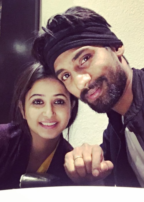 Sana Amin Shaikh as seen in a selfie with her husband TV show director Aijaz Sheikh in December 2016