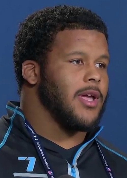 Aaron Donald during an event in August 2014