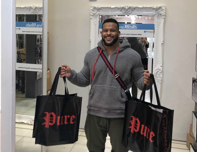 Aaron Donald in an Instagram post as seen in January 2019