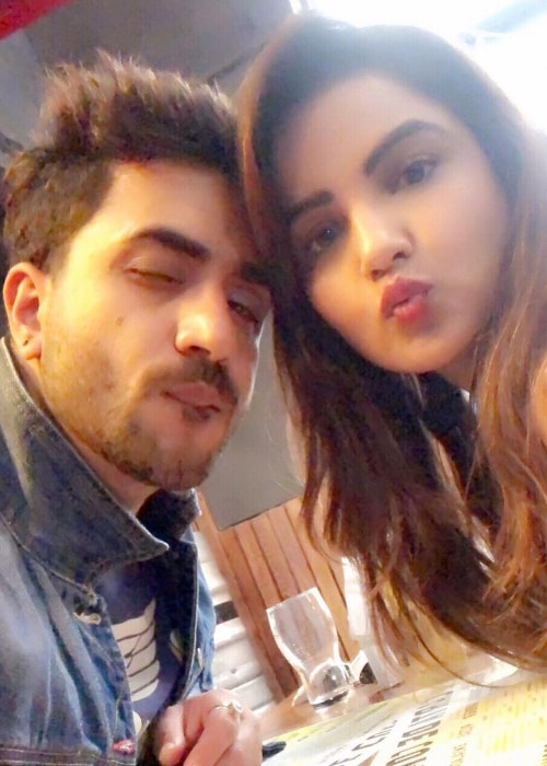 Aly Goni as seen in a selfie with Jasmin Bhasin taken in August 2018