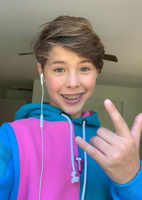 Caleb Coffee as seen while taking a selfie in April 2019