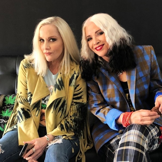 Cherie Currie with Brie Darling as seen in July 2019