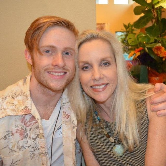 Cherie Currie with her son as seen in October 2014