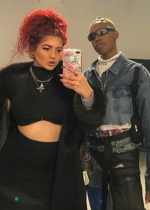 Dounia (Left) and Ziggy Mack Johnson in a selfie as seen in March 2019