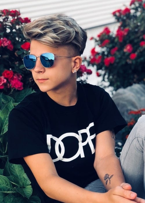 Dylan Hartman as seen in a picture in July 2018