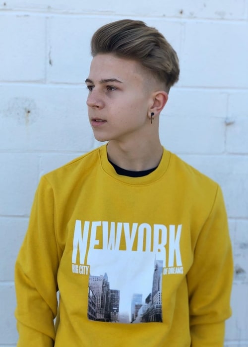 Dylan Hartman as seen while posing for a picture in June 2019