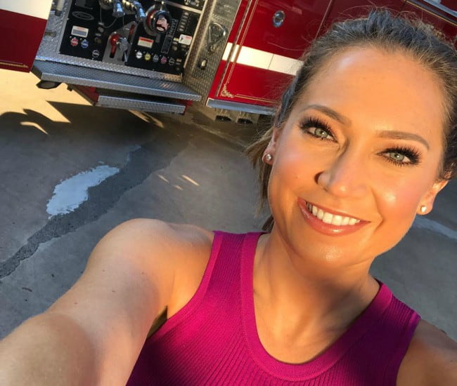 Ginger Zee in a selfie in July 2019