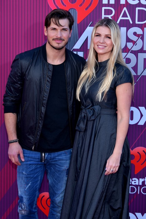 Gleb Savchenko and Elena Samodanova at the 2019 iHeartRadio Music Awards in Los Angeles, California