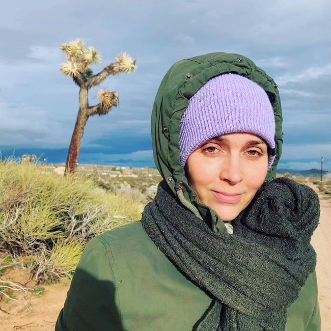 Hudson Leick as seen while posing for a picture at Joshua Tree National Park located in Riverside County and San Bernardino County, California, United States in February 2019