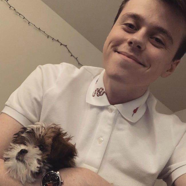 ImAllexx with his dog as seen in May 2019