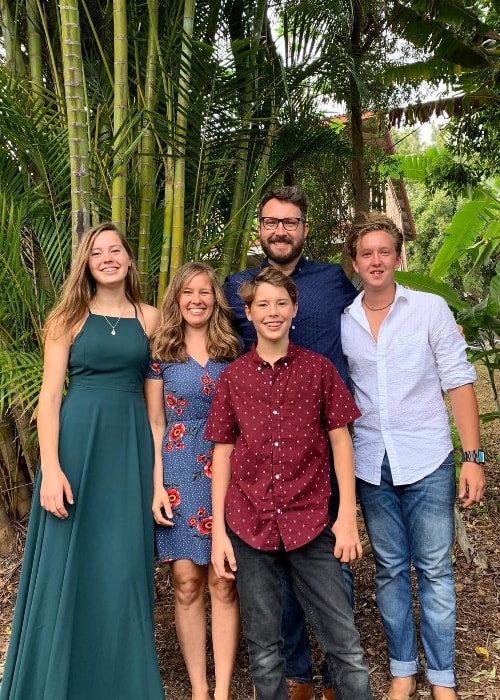 Isaac Coffee (Corner Right) as seen while posing for a picture alongside his family members in January 2019