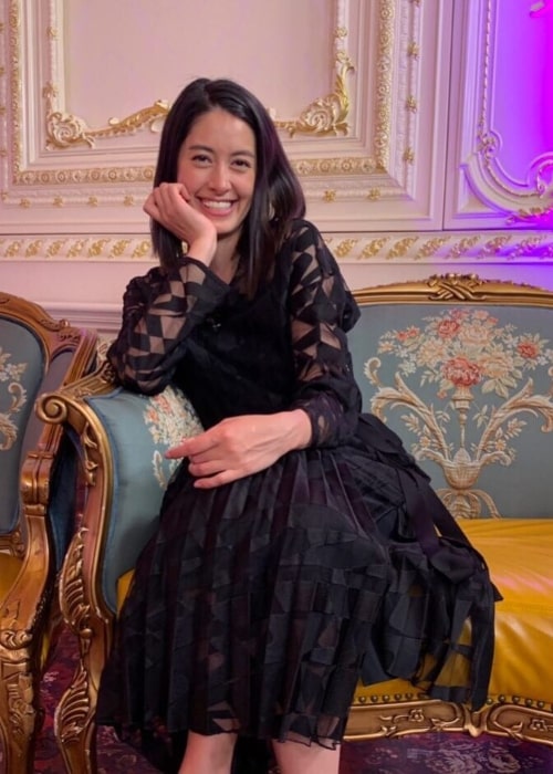 Izumi Mori as seen while posing for the camera in a gorgeous dress by BOSS in March 2019