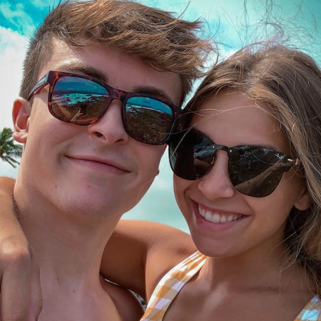 Jack Brinkman and Gabrielle Moses in a selfie in June 2019