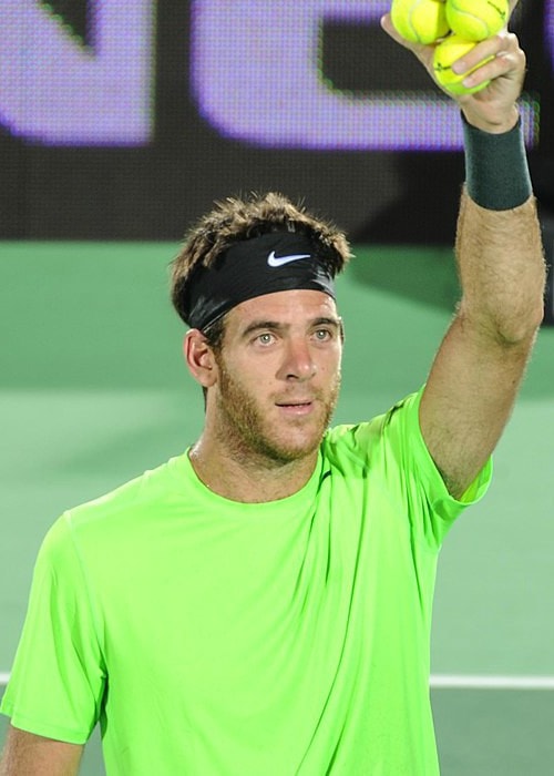 Juan Martín del Potro during a match in December 2012