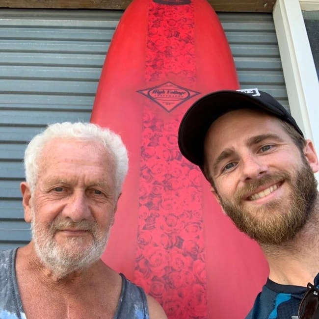 Kane Williamson as seen in an Instagram selfie with Mike Murden in January 2019