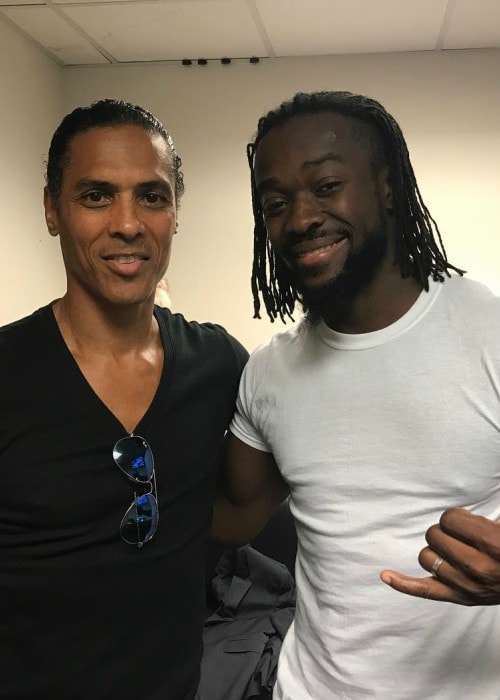 Kofi Kingston (Right) and Taimak as seen in August 2017