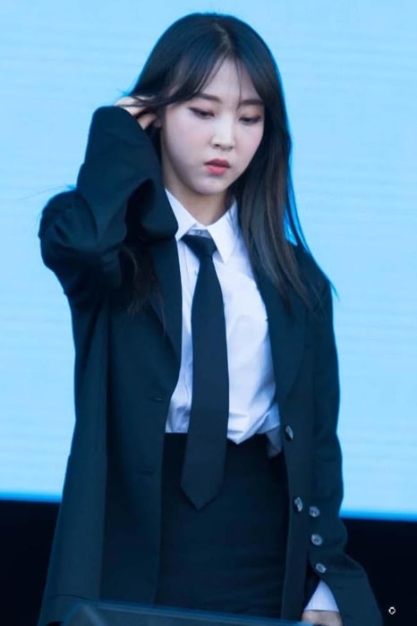 Moonbyul as seen in a picture taken during an event in September 2017