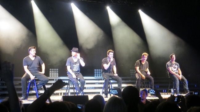 New Kids on the Block at the European tour in 2014
