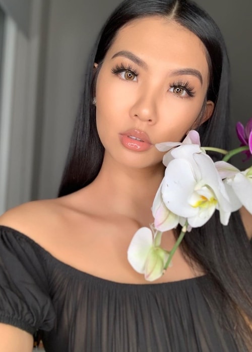 Phi Tran as seen while taking a gorgeous selfie in Los Angeles, California, United States in April 2019