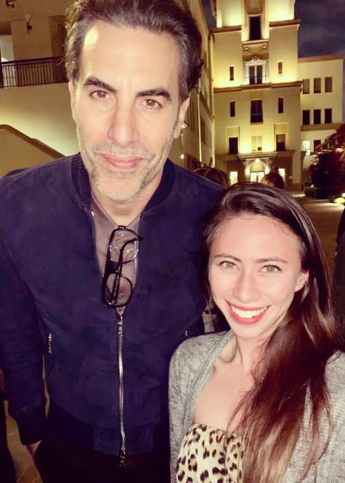 Sacha Baron Cohen and Jennie Marie Pacelli as seen in May 2019