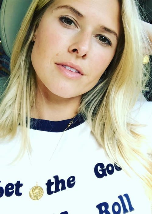 Sarah Wright Olsen in an Instagram selfie as seen in February 2018