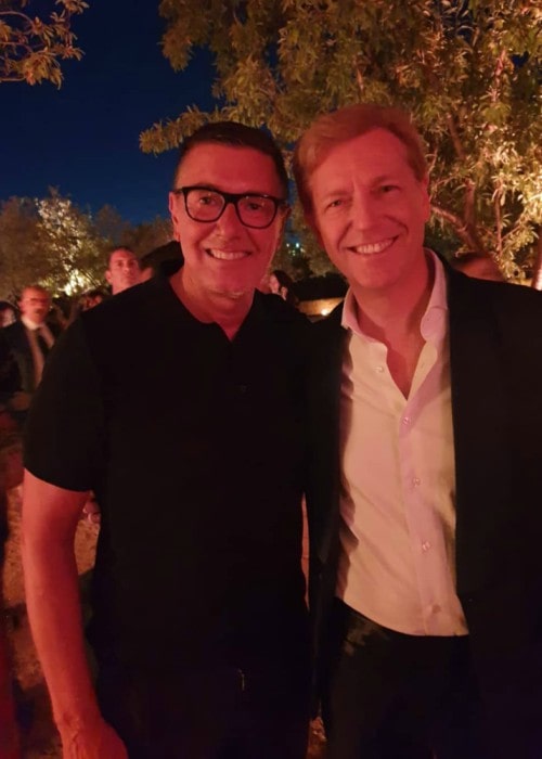 Stefano Gabbana (Left) and Lillo Firetto as seen in July 2019