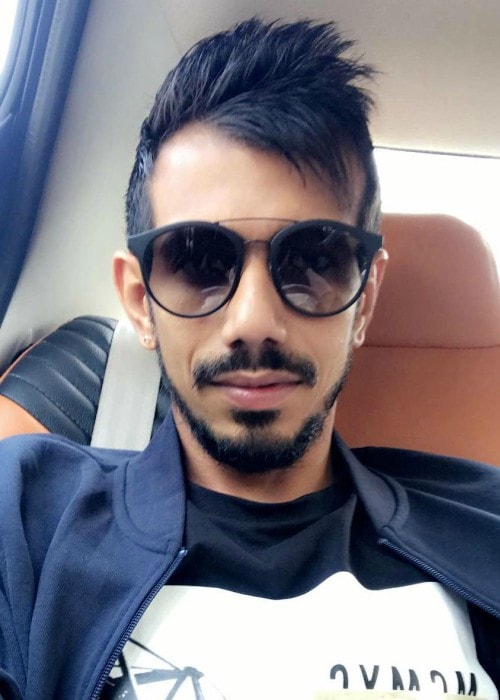 Yuzvendra Chahal in an Instagram selfie as seen in October 2017